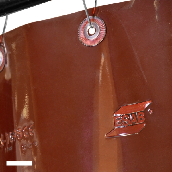 Сварочная штора полосовая темно-красная ESAB DIN 9 (3 полосы, 1400 мм х1800 мм) Сталькор Калуга