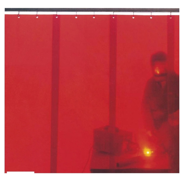 Сварочная штора полосовая темно-красная ESAB DIN 9 (3 полосы, 1400 мм х1800 мм) Сталькор Калуга
